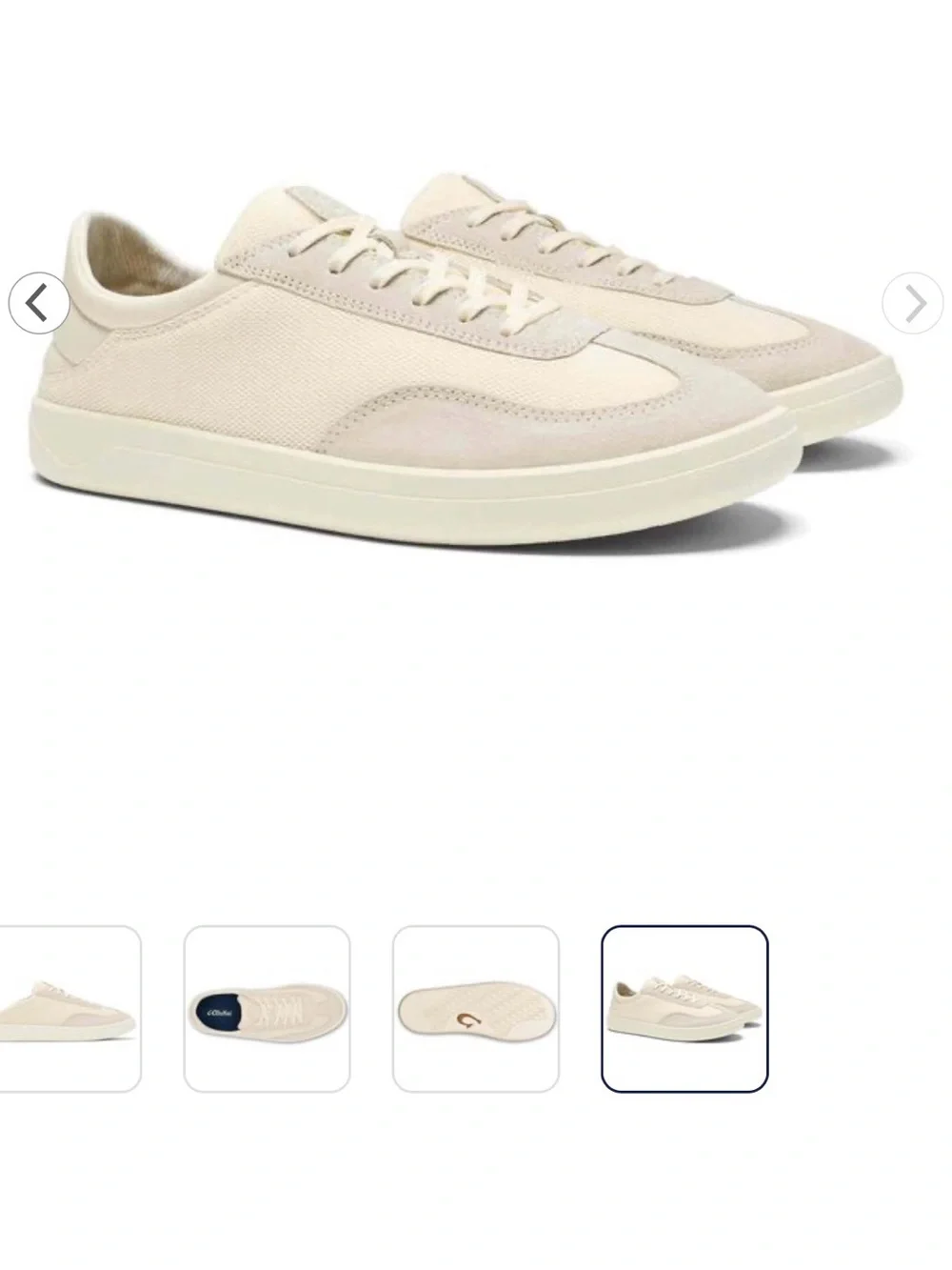 OluKai Men's Punini Sneakers in Cream